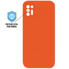 Capa para Motorola Moto G9 Plus - Silicone Case Laranja